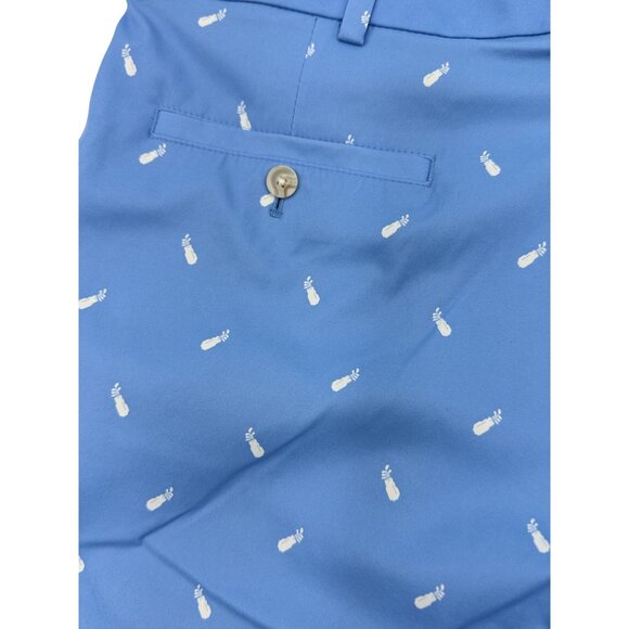 Walter Hagen Size 36 Mens Blue Golf Shorts With Pineapple Print Polyester/Spand - Picture 4 of 12